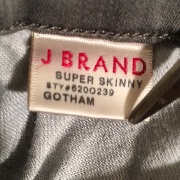 J Brand gotham super skinny size 26 grey - Picture 8 of 15